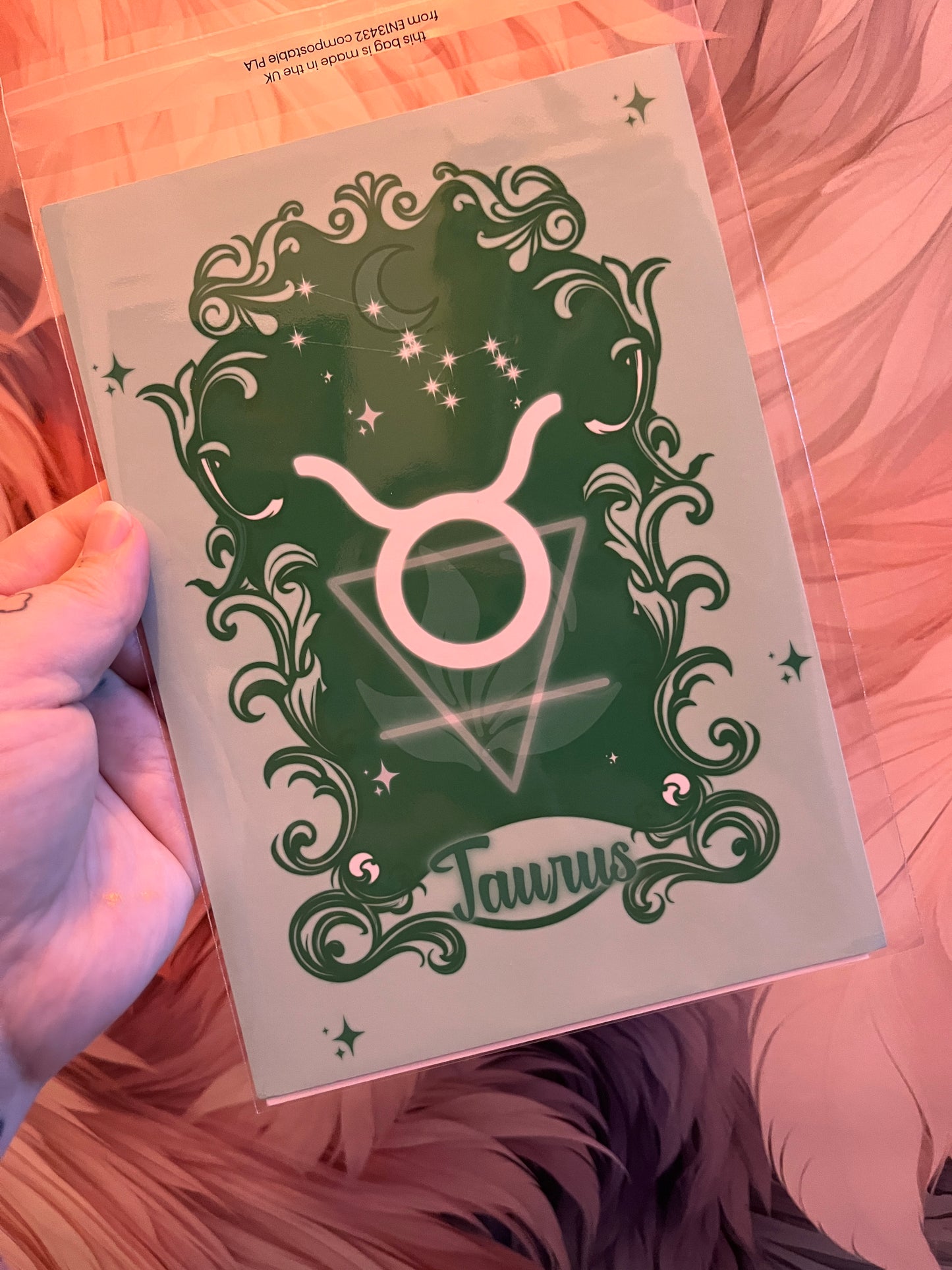 Zodiac Print - Taurus Earth Elemental Art Print ~ April 20th - May 20th