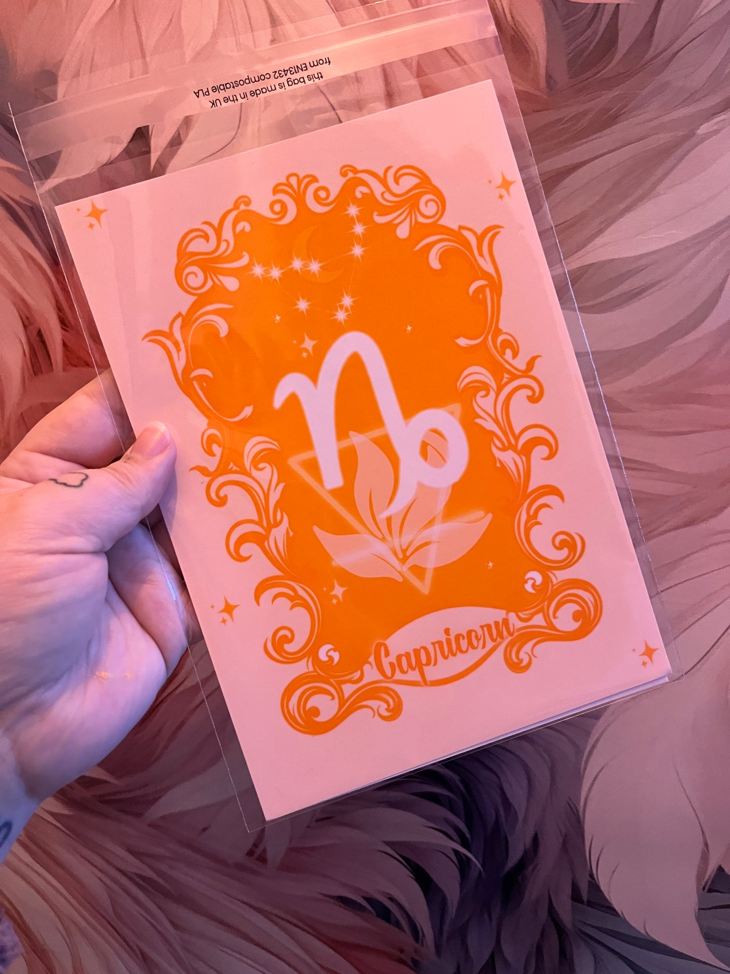 Zodiac Print - Capricorn Earth Elemental Art Print ~ December 22nd - January 19th