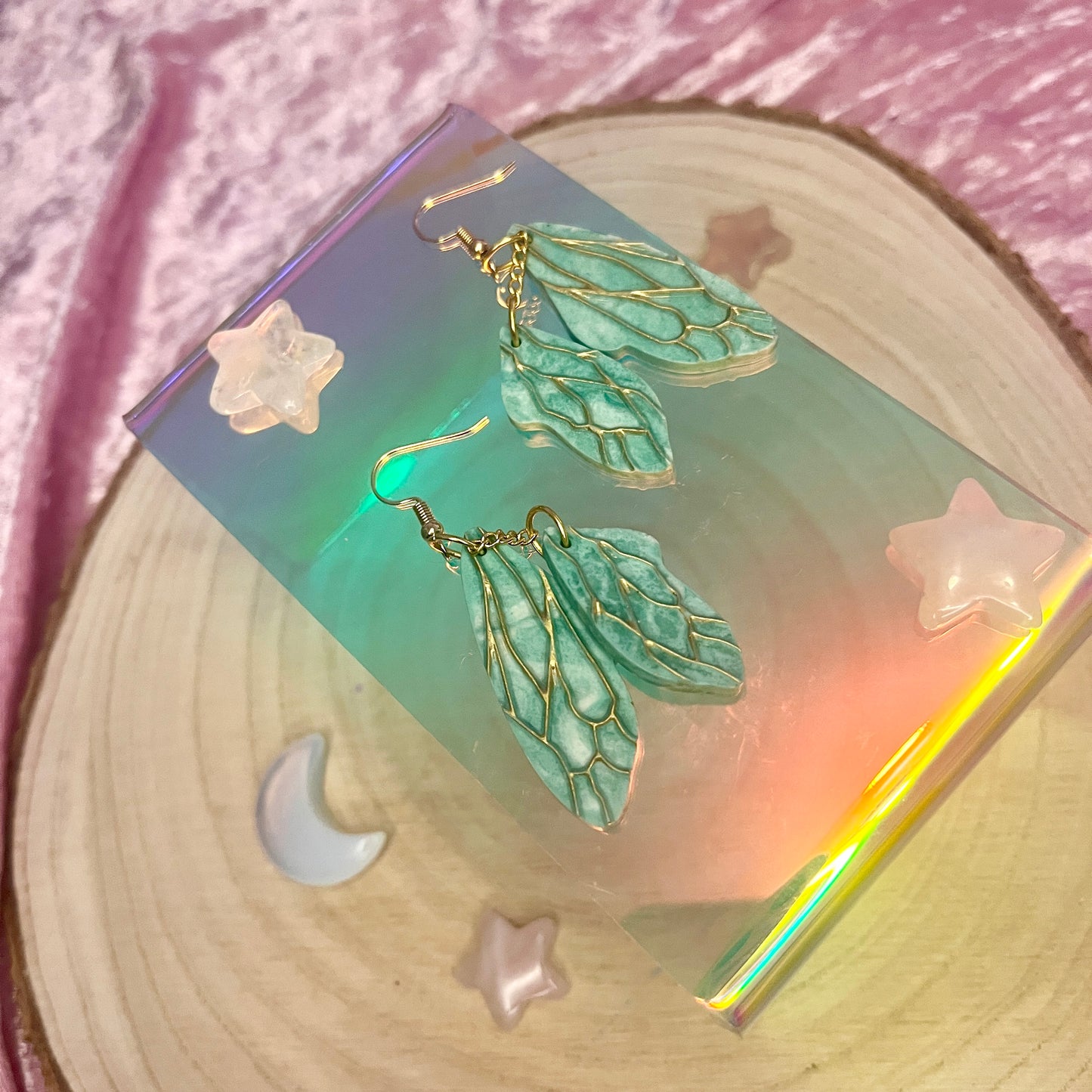 Large Fairy Wing earrings