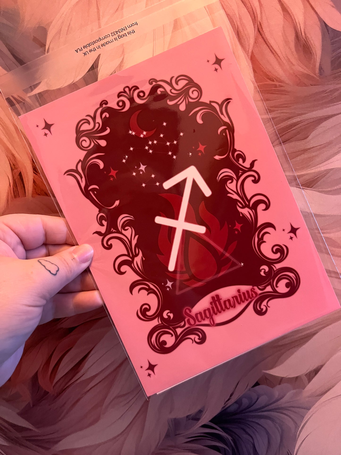 Zodiac Print - Sagittarius Fire Elemental Art Print ~ November 22nd - December 21st