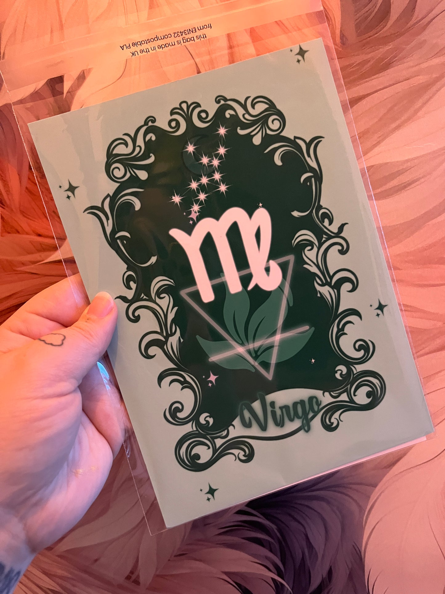 Zodiac Print - Virgo Earth Elemental Art Print ~ August 23rd - September 22nd