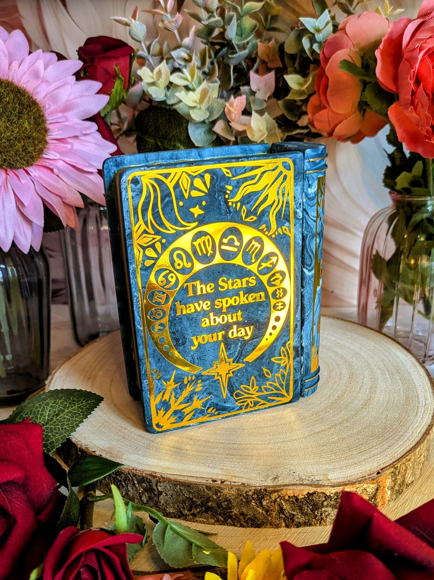 House Aqua Book Trinket Box - Officially Licensed Zodiac Academy