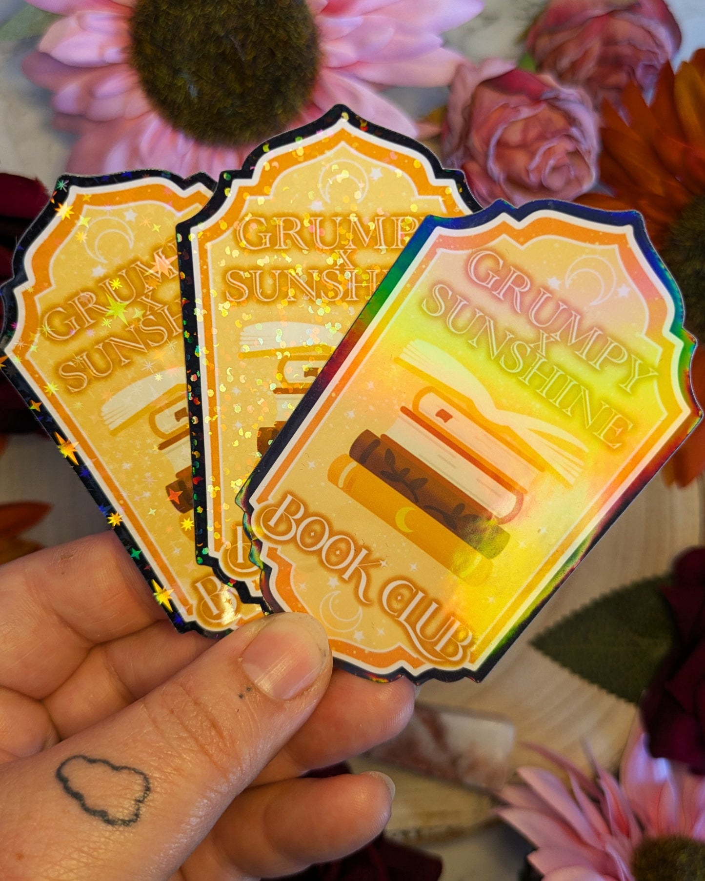 Grumpy x Sunshine Book Club - Die Cut Stickers