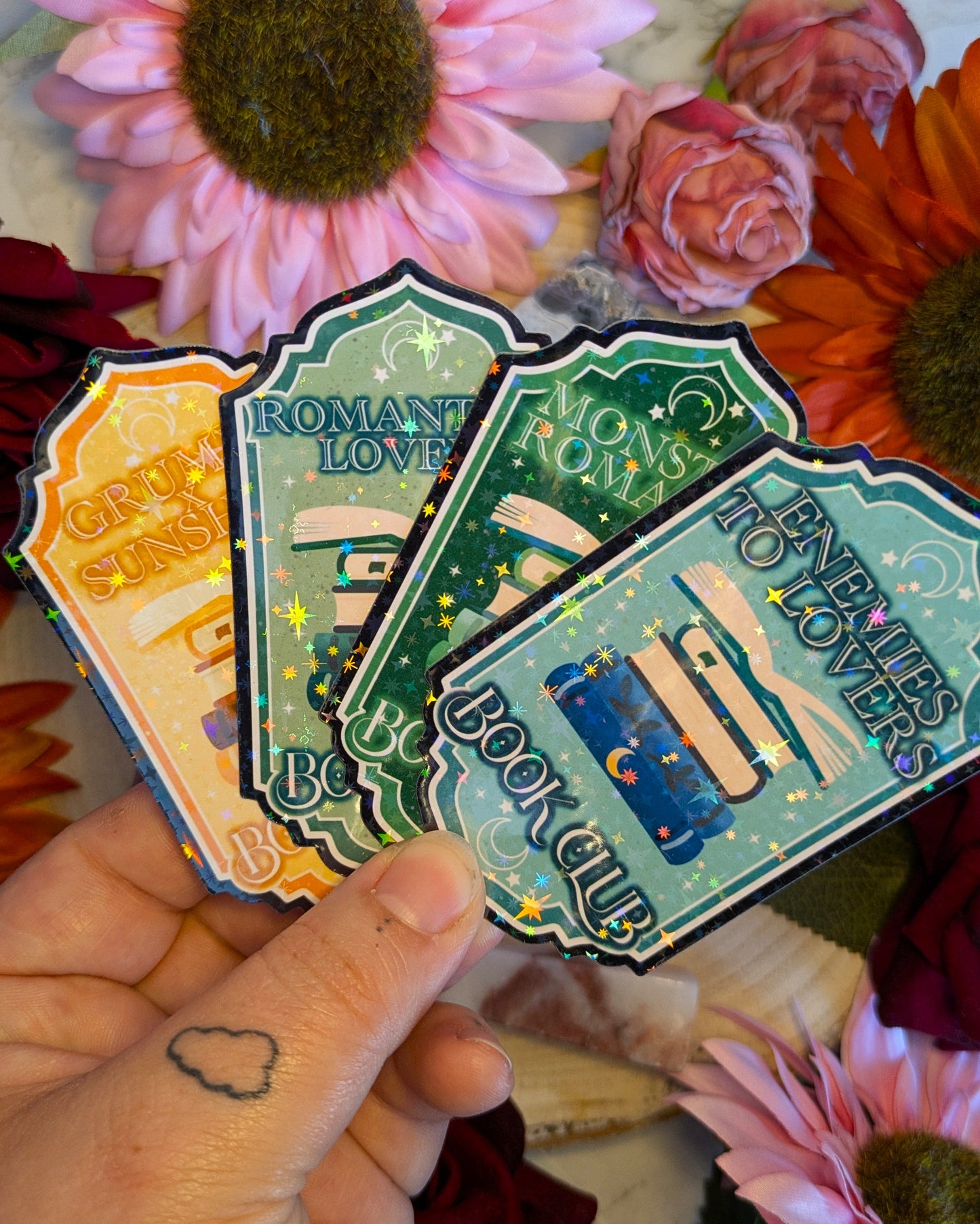 Book Club Die Cut Stickers - What's your favourite Trope