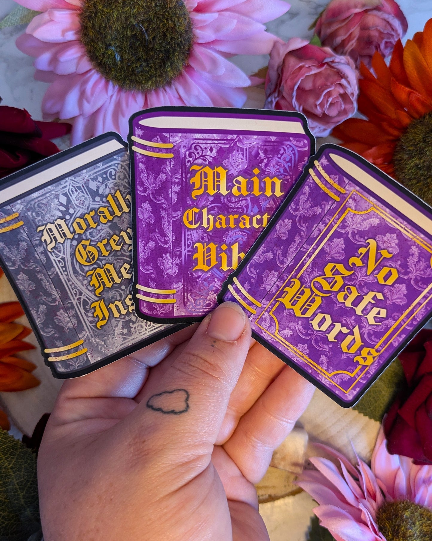Book Trope Die Cut Stickers