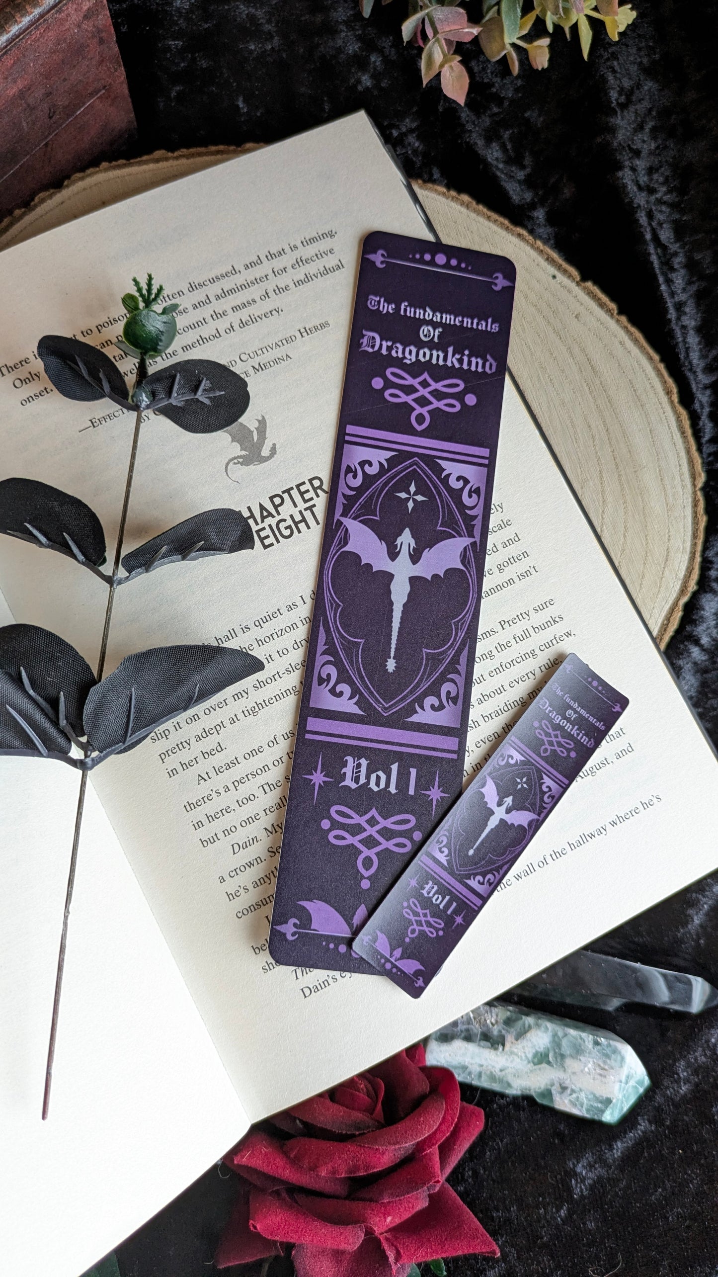The Fundamentals of Dragonkind Book Spine Bookmark