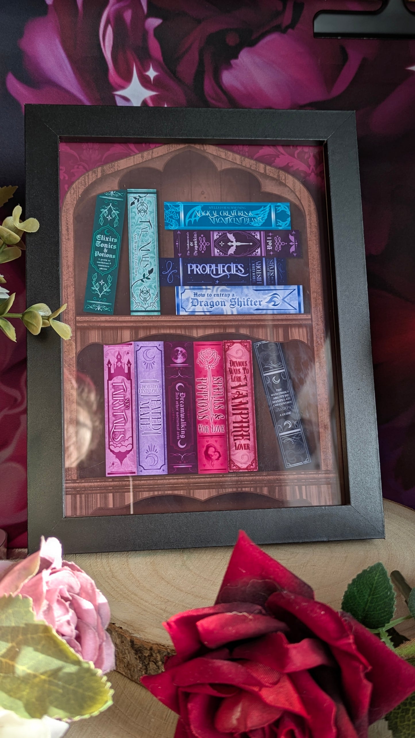 The Krorroskos Library Bookshelf Print