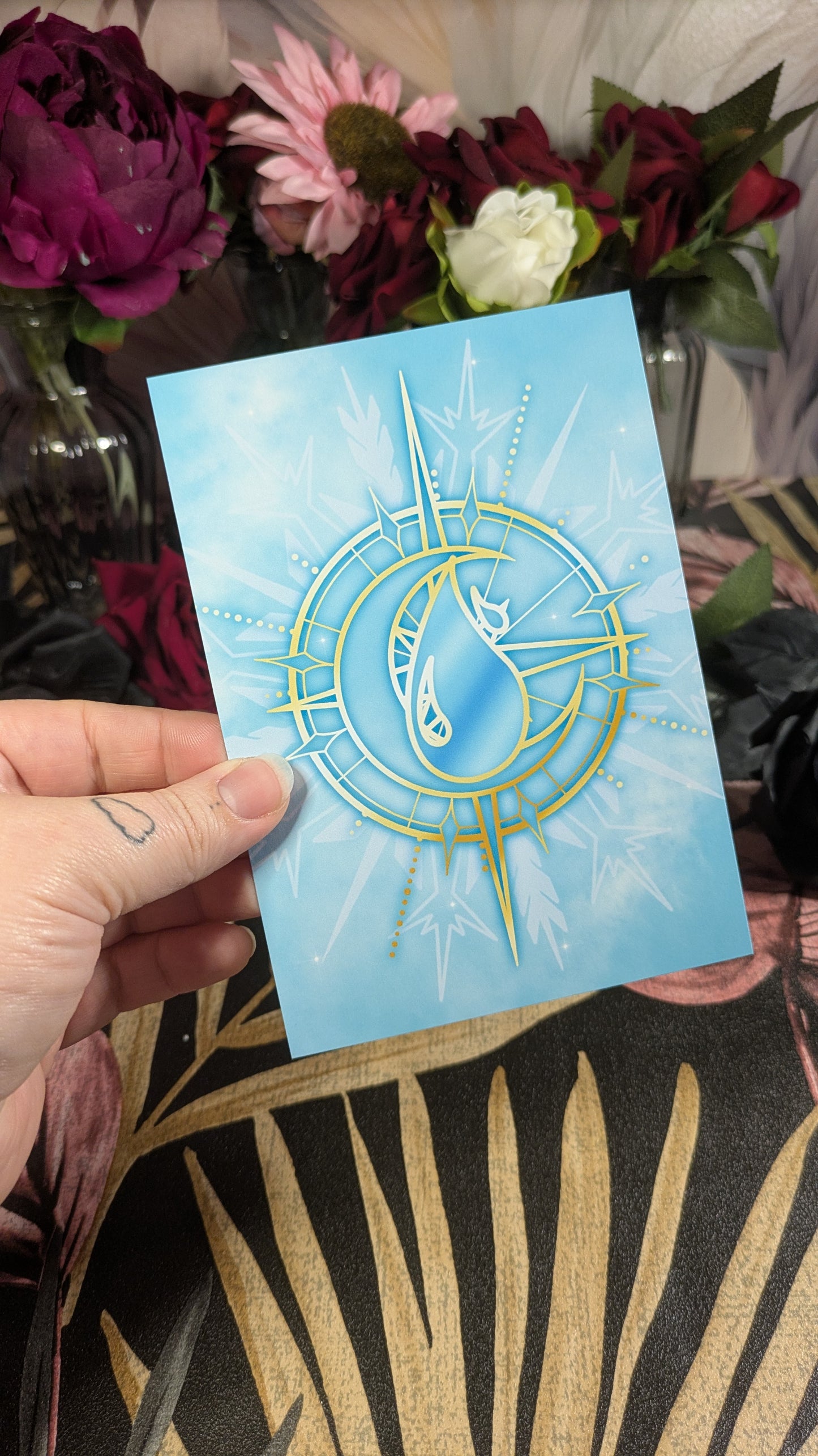 House Aqua Pastel Art Print - Officially Licensed Zodiac Academy