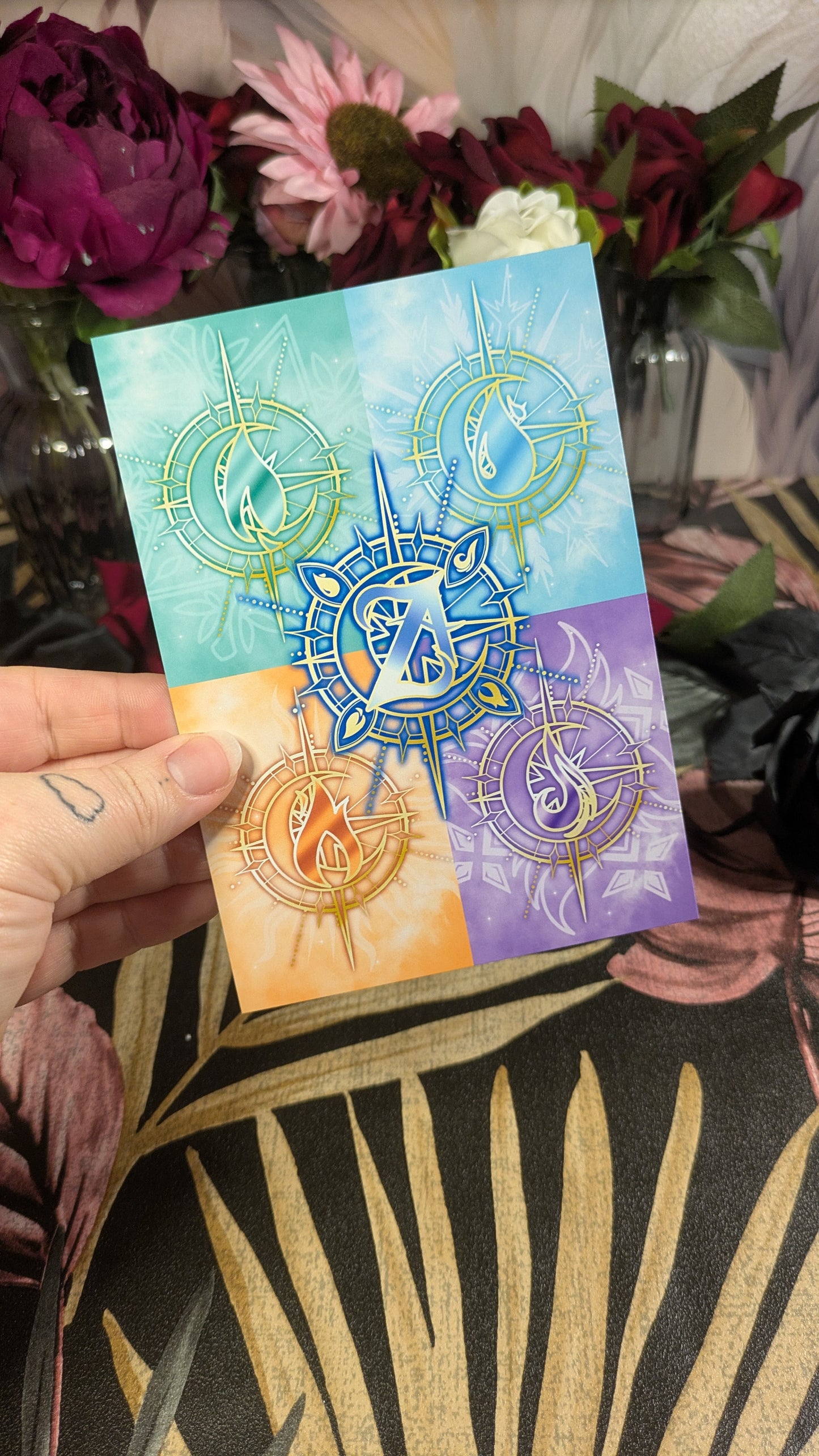 Zodiac Academy School Houses Pastel Art Print - Officially Licensed Zodiac Academy