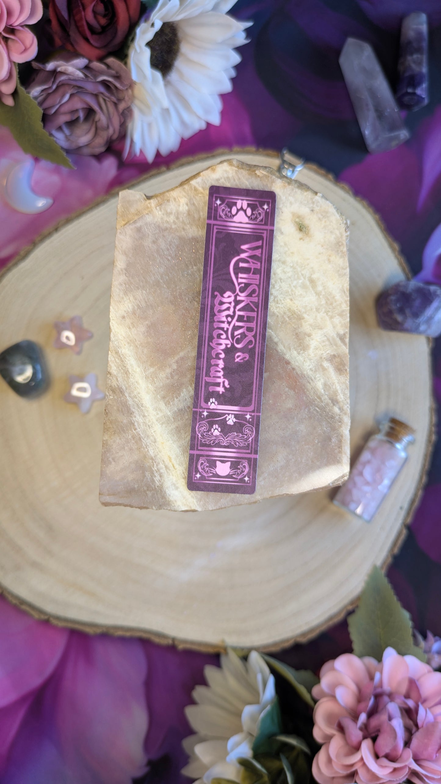 Whiskers & Witchcraft - Book Spine Sticker