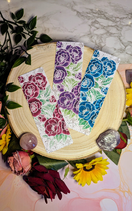 Tattoo Style Floral Bookmark