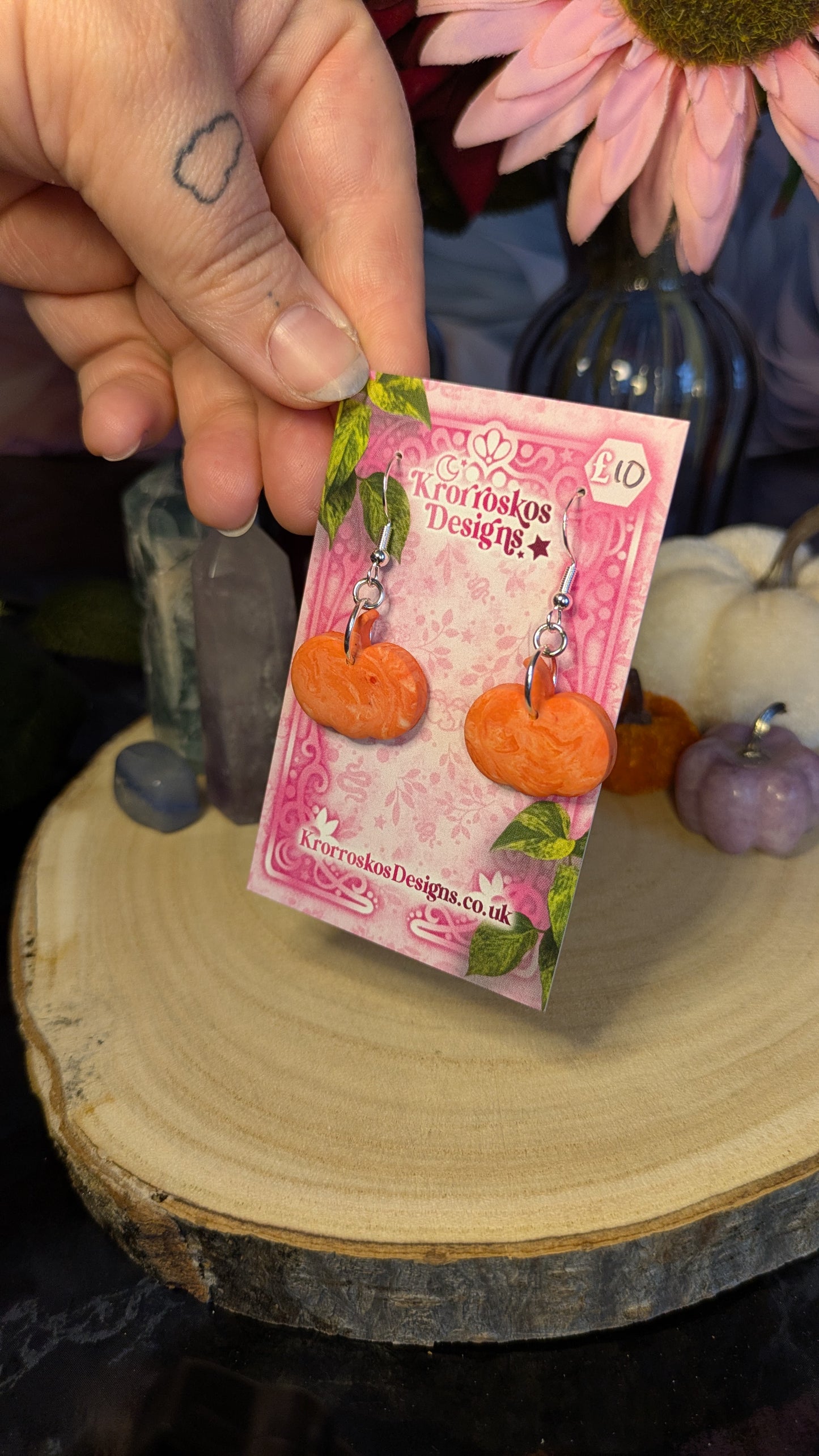 Pumpkin Earrings