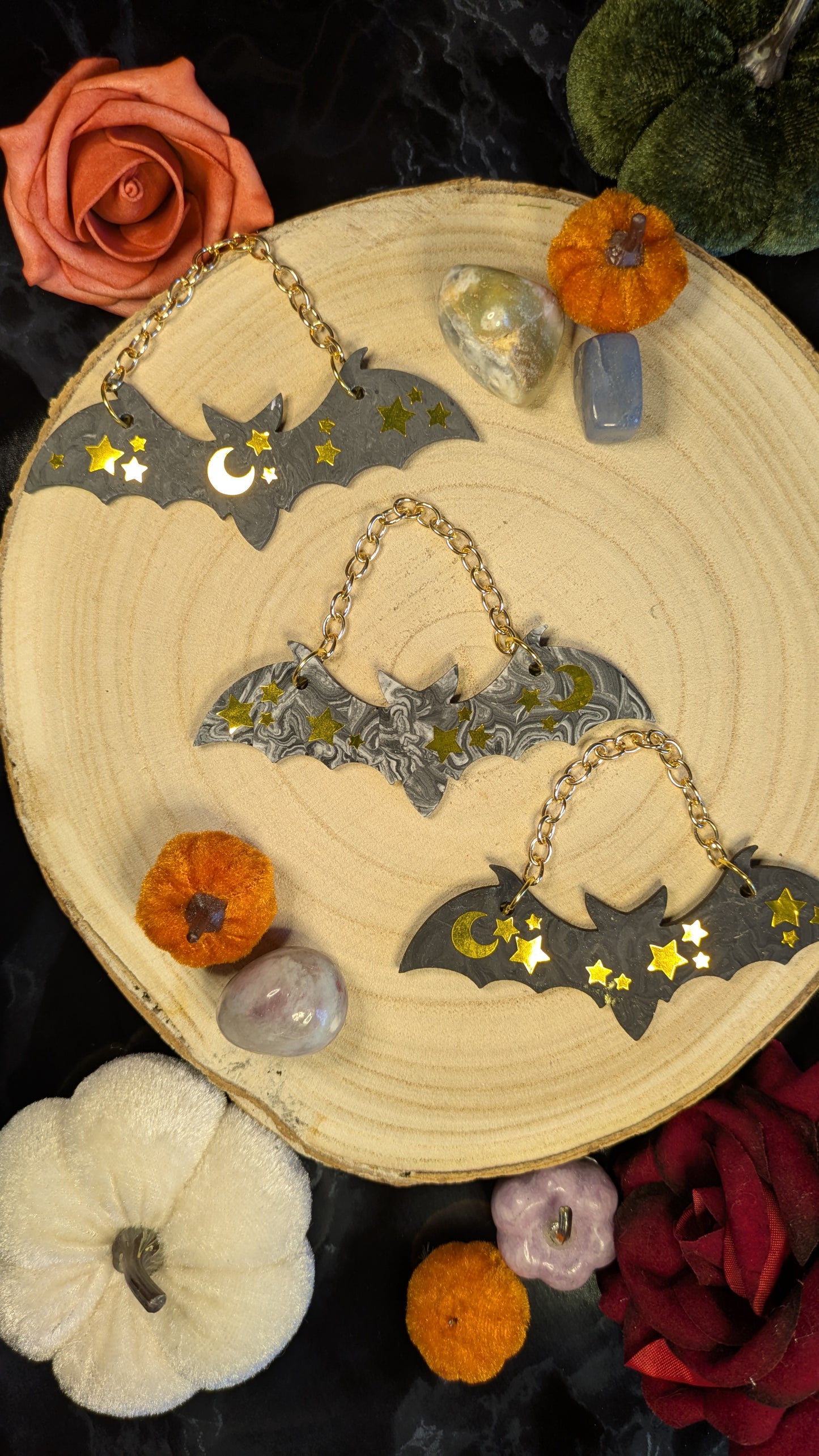Celestial Bat Trio Wall Hangings