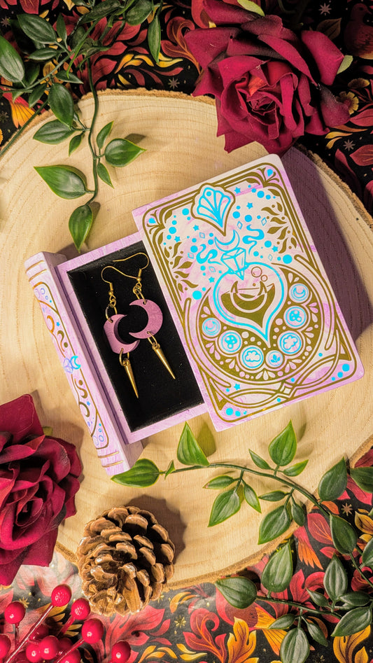 Alchemy Themed Trinket Book Shaped Jewellery Box
