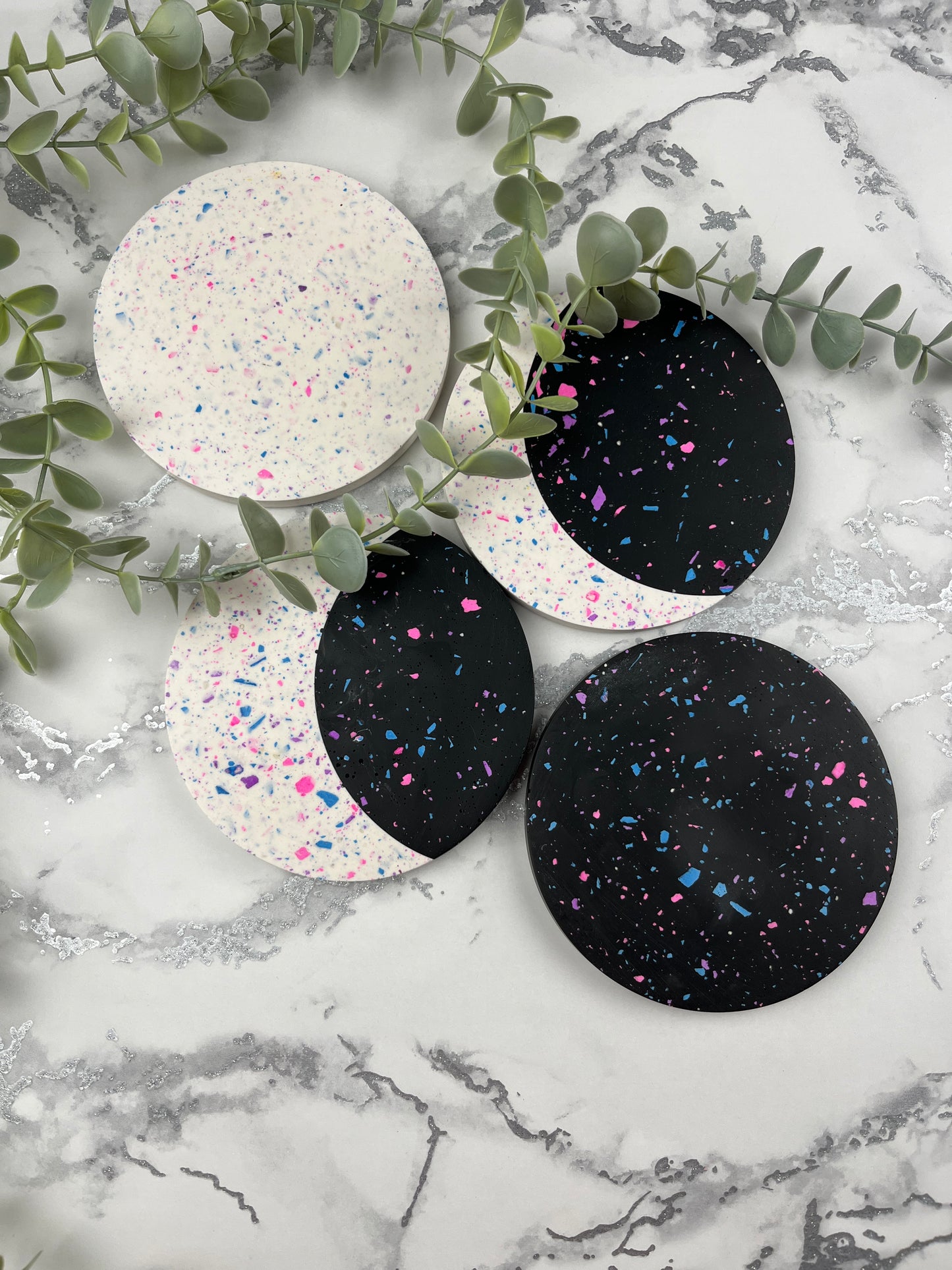Drinks Coasters - Moon Phase Coaster Set