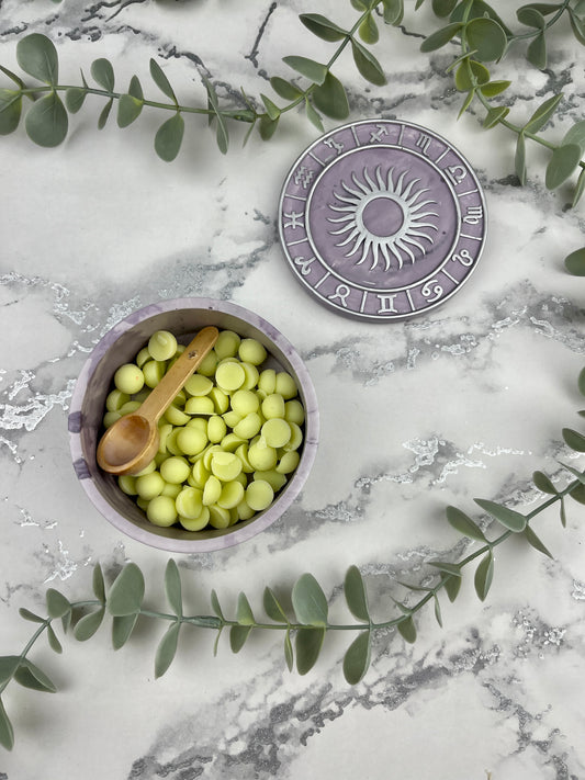 Trinket Box - Lilac Sun and Horoscopes Detail