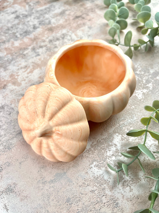 Pumpkin Jar - Orange Trinket Box