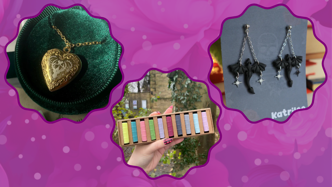 Some of my favourite bookish businesses - Part 2 - Candles & Jewellery