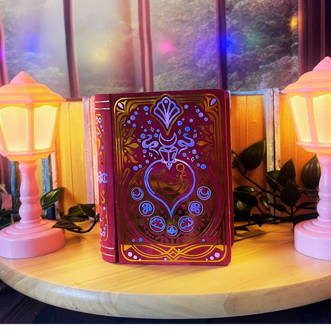 Alchemy Themed Trinket Book Shaped Jewellery Box