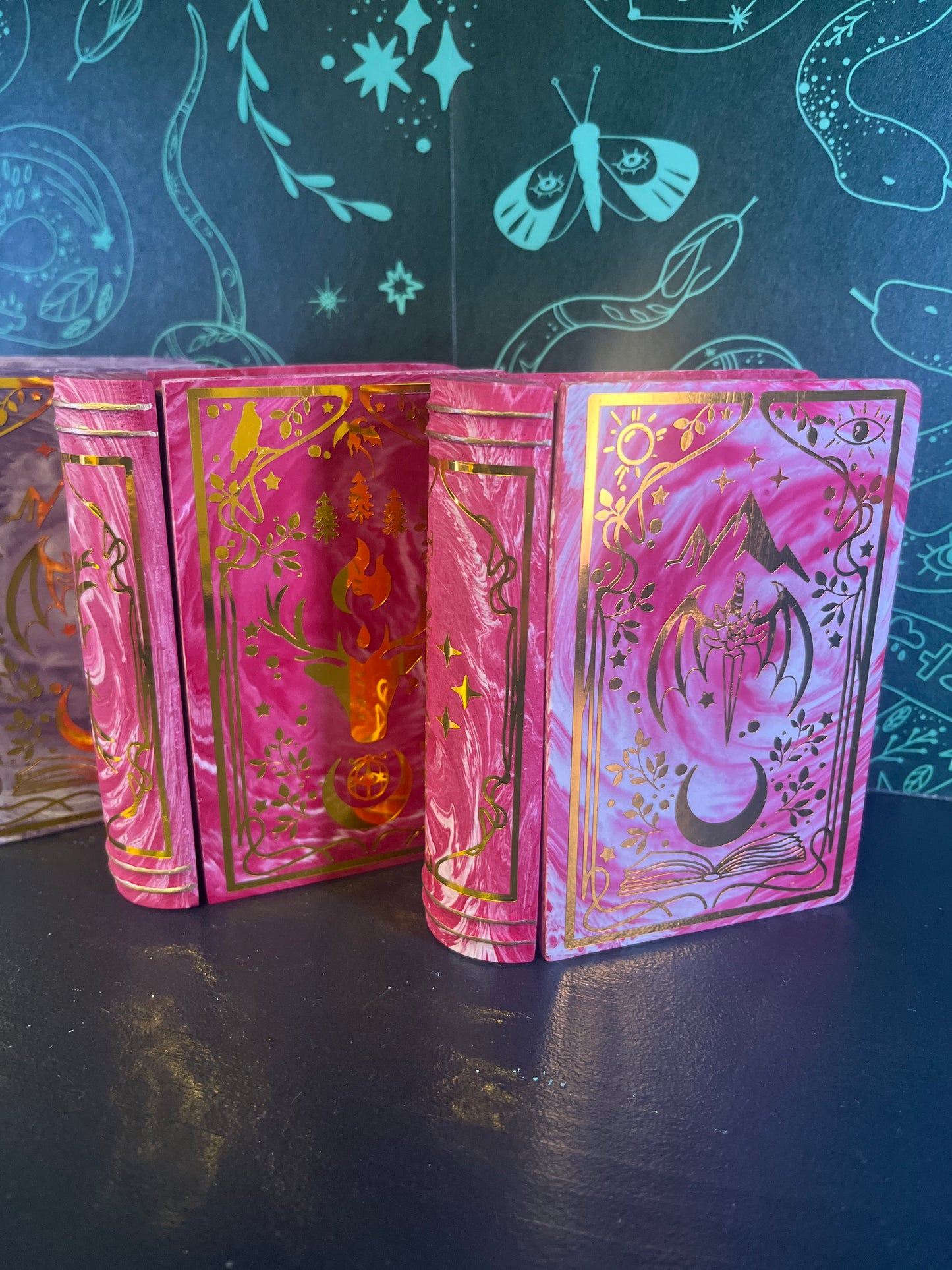 Officially licensed Sarah J Maas themed Trinket Book - Magenta