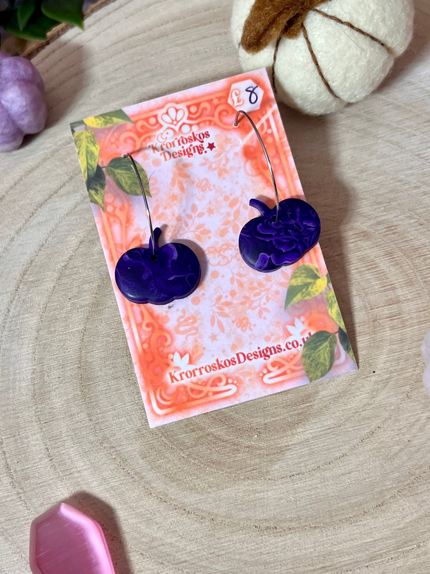 Pumpkin Earrings