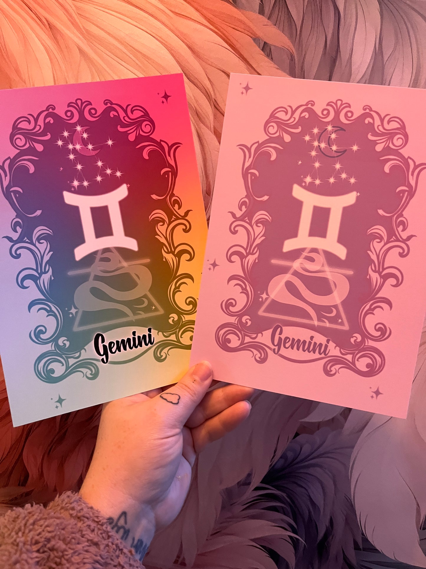 Zodiac Print - Gemini Air Elemental Art Print ~ May 21st - June 21st