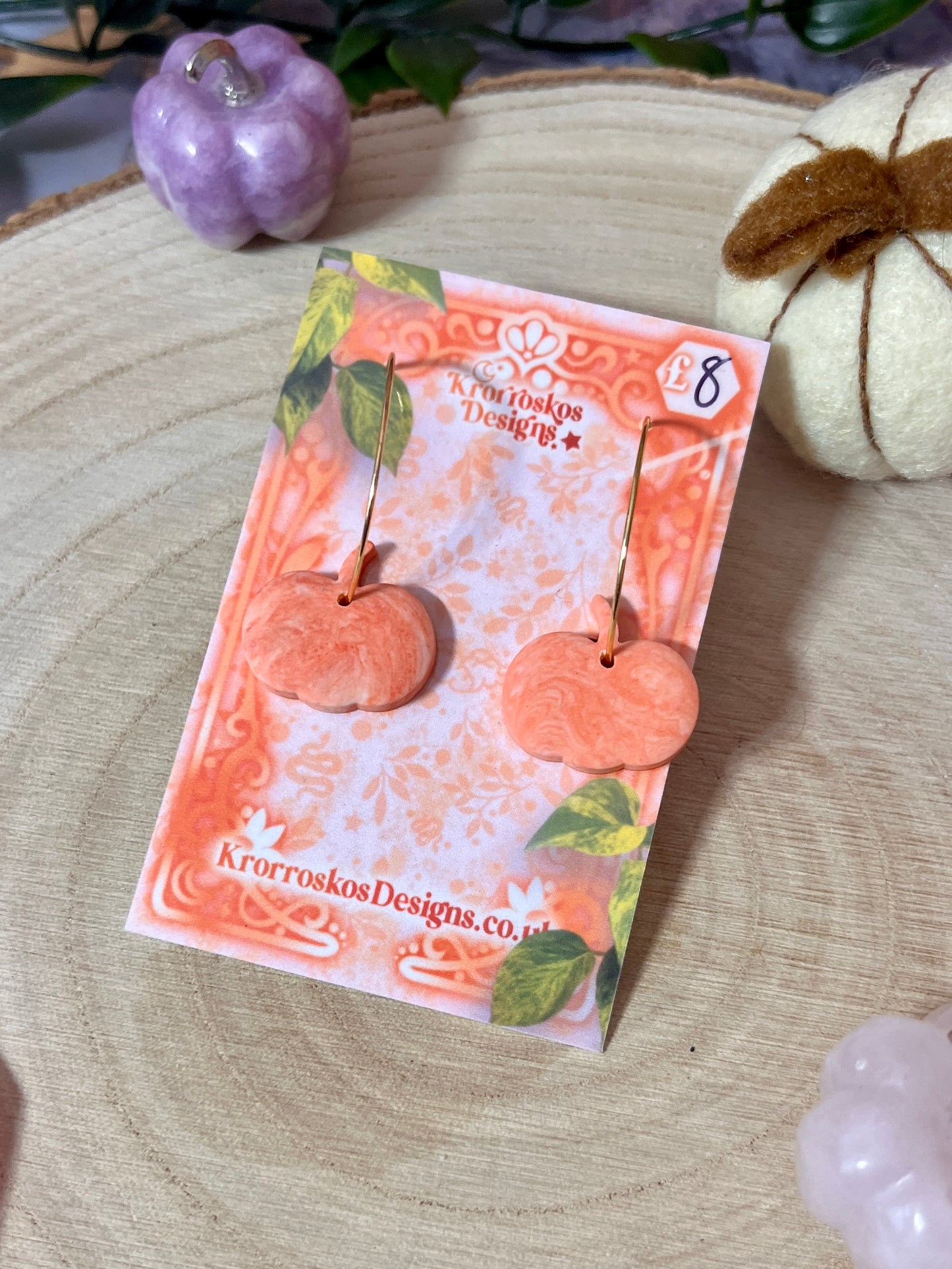 Pumpkin Earrings