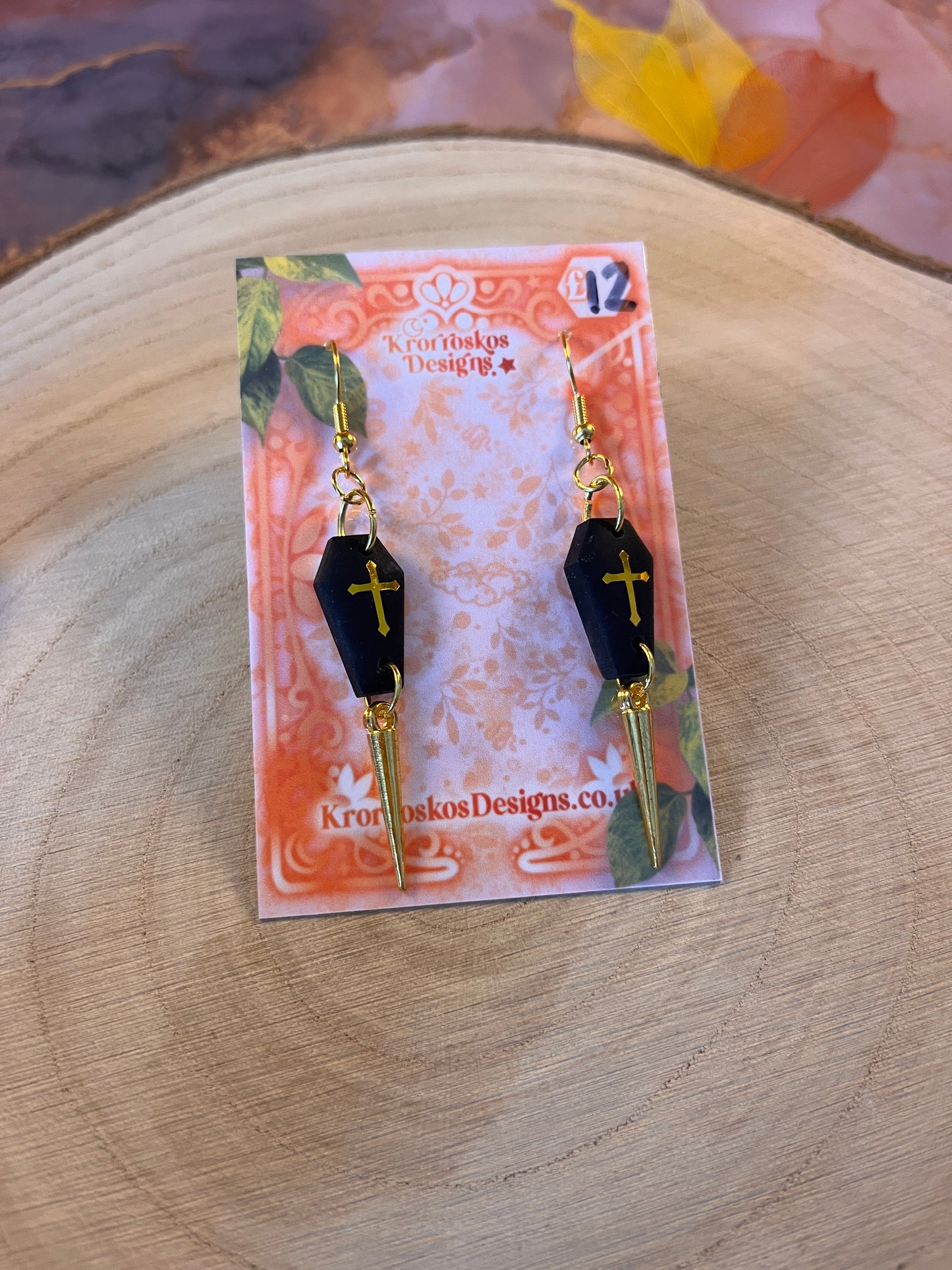 Coffin Dangle Earrings