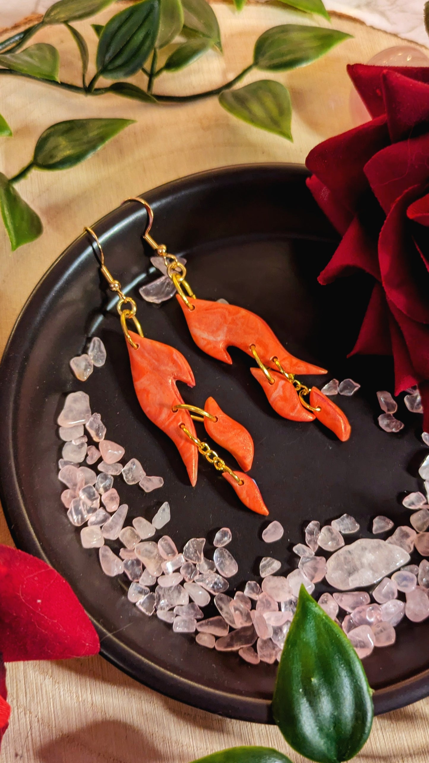 Flame Earrings - DRACOLOGY collection