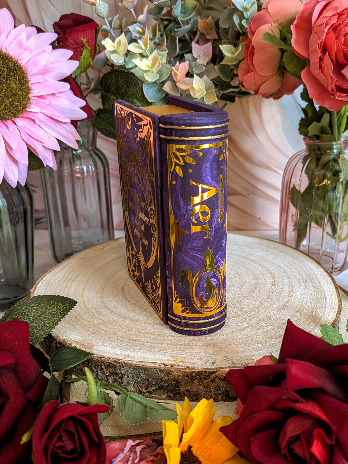 House Aer Book Trinket Box - Officially Licensed Zodiac Academy