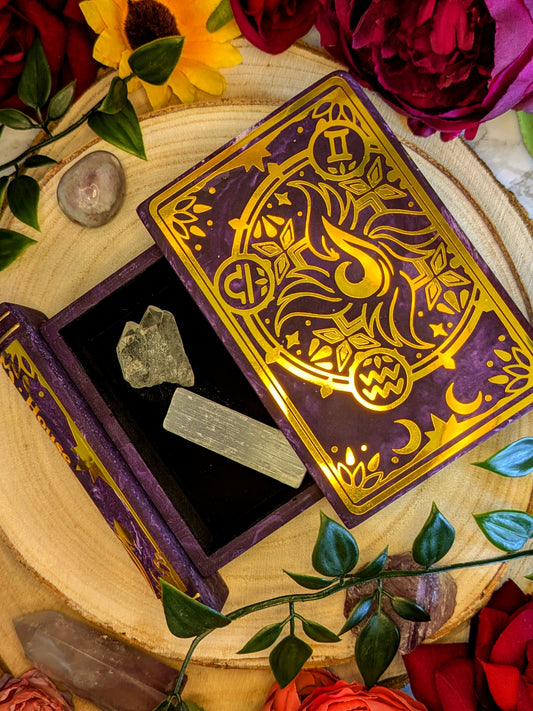 House Aer Book Trinket Box - Officially Licensed Zodiac Academy