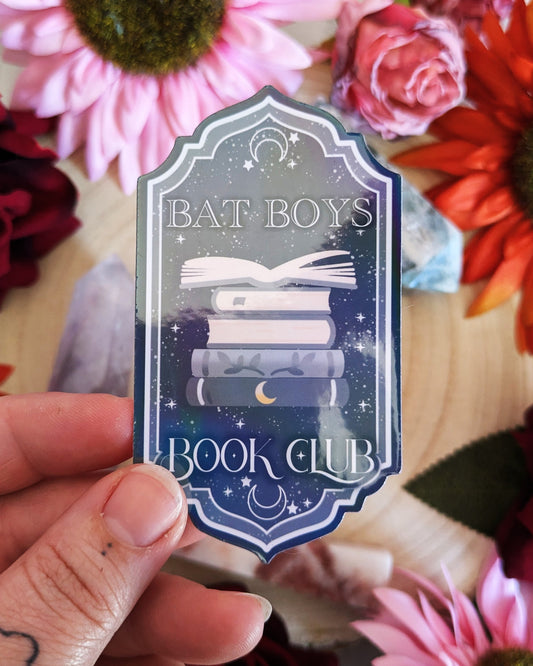 Bat Boys Book Club - Die Cut Sticker