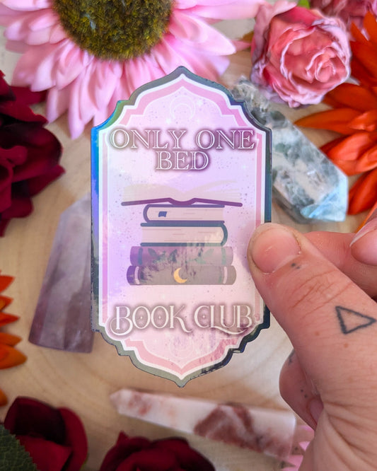 Only One Bed Book Club - Die Cut Stickers