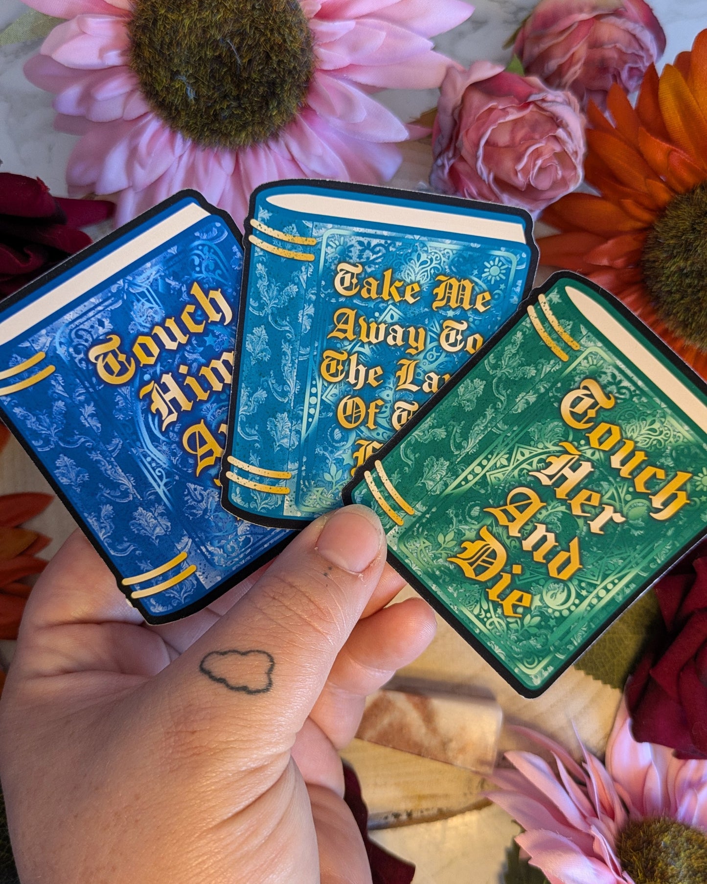 Book Trope Die Cut Stickers