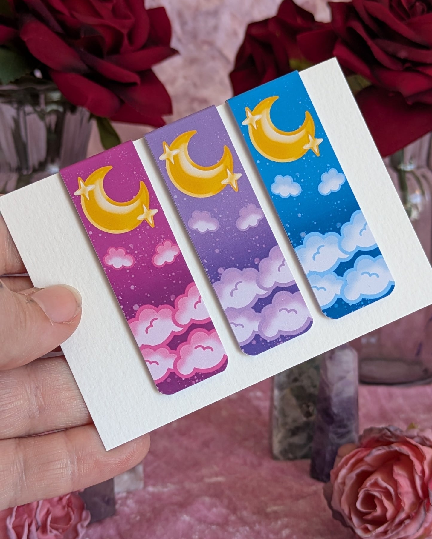 Sun and Moon Magnetic Bookmarks