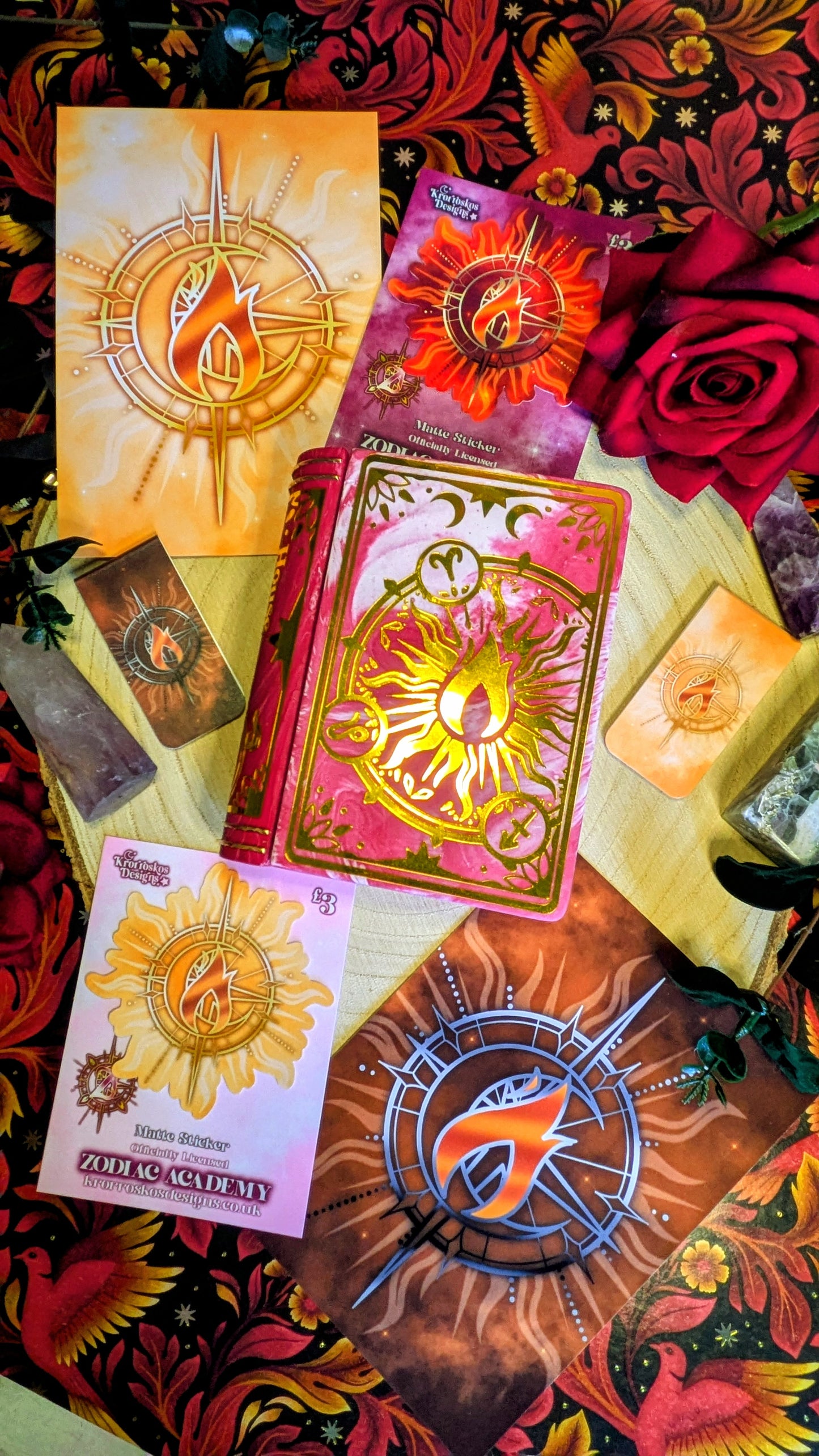 House Ignis Zodiac Academy Full Set - Officially Licensed Twisted Sisters Merch