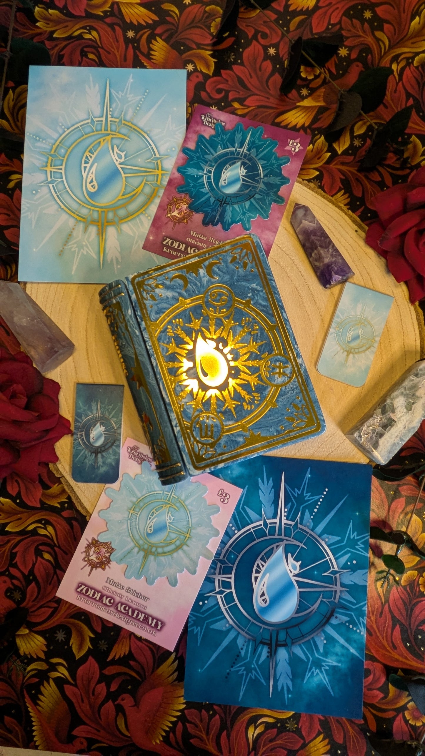 House Aqua Zodiac Academy Full Set - Officially Licensed Twisted Sisters Merch