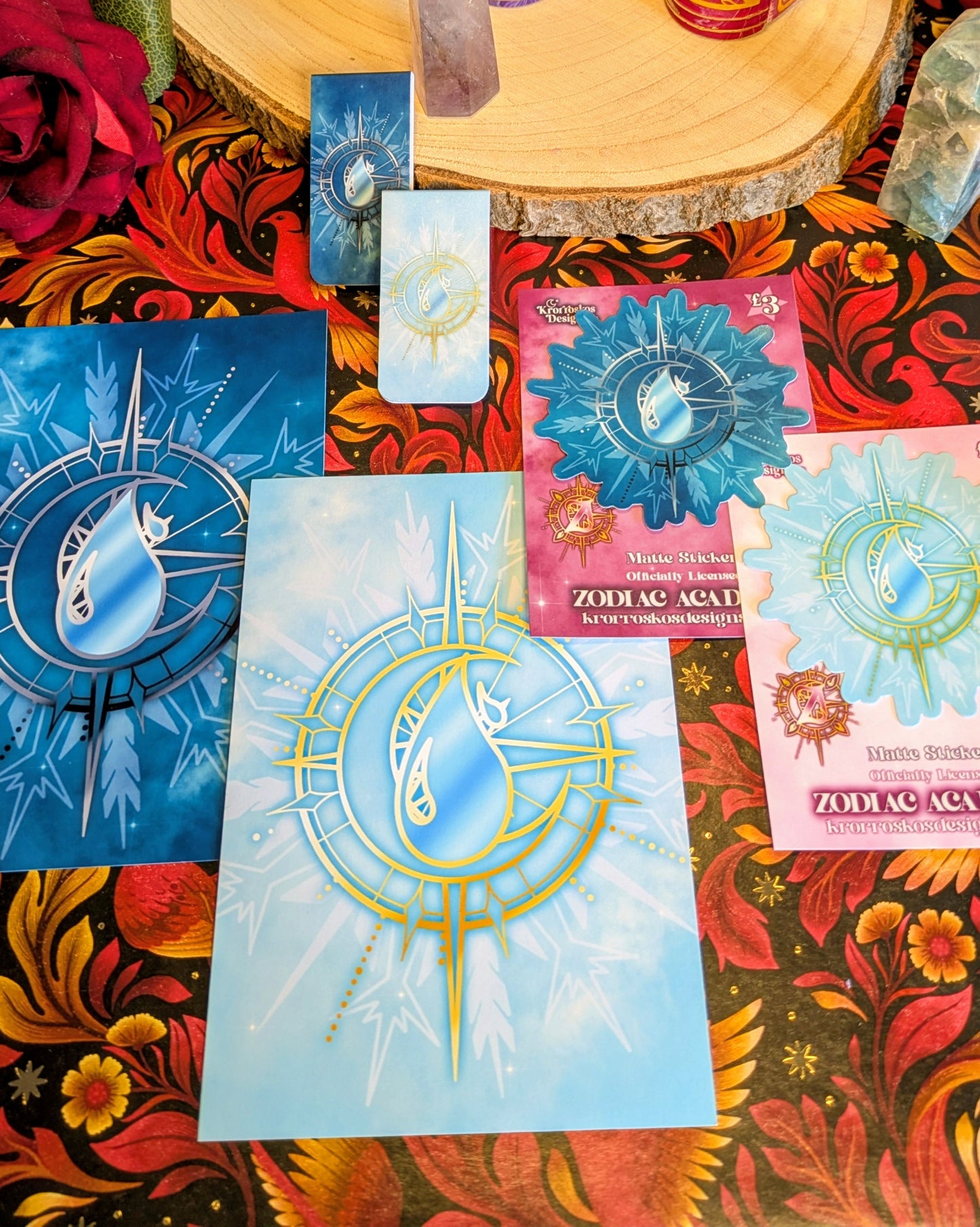 House Aqua Zodiac Academy Full Set - Officially Licensed Twisted Sisters Merch