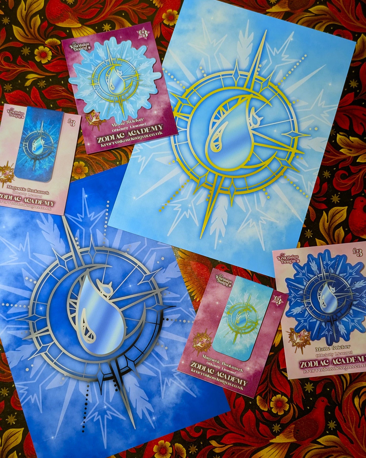 House Aqua Zodiac Academy Full Set - Officially Licensed Twisted Sisters Merch