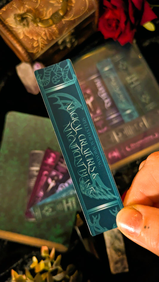 Magical Creatures & Magnificent Beasts Book Spine Sticker