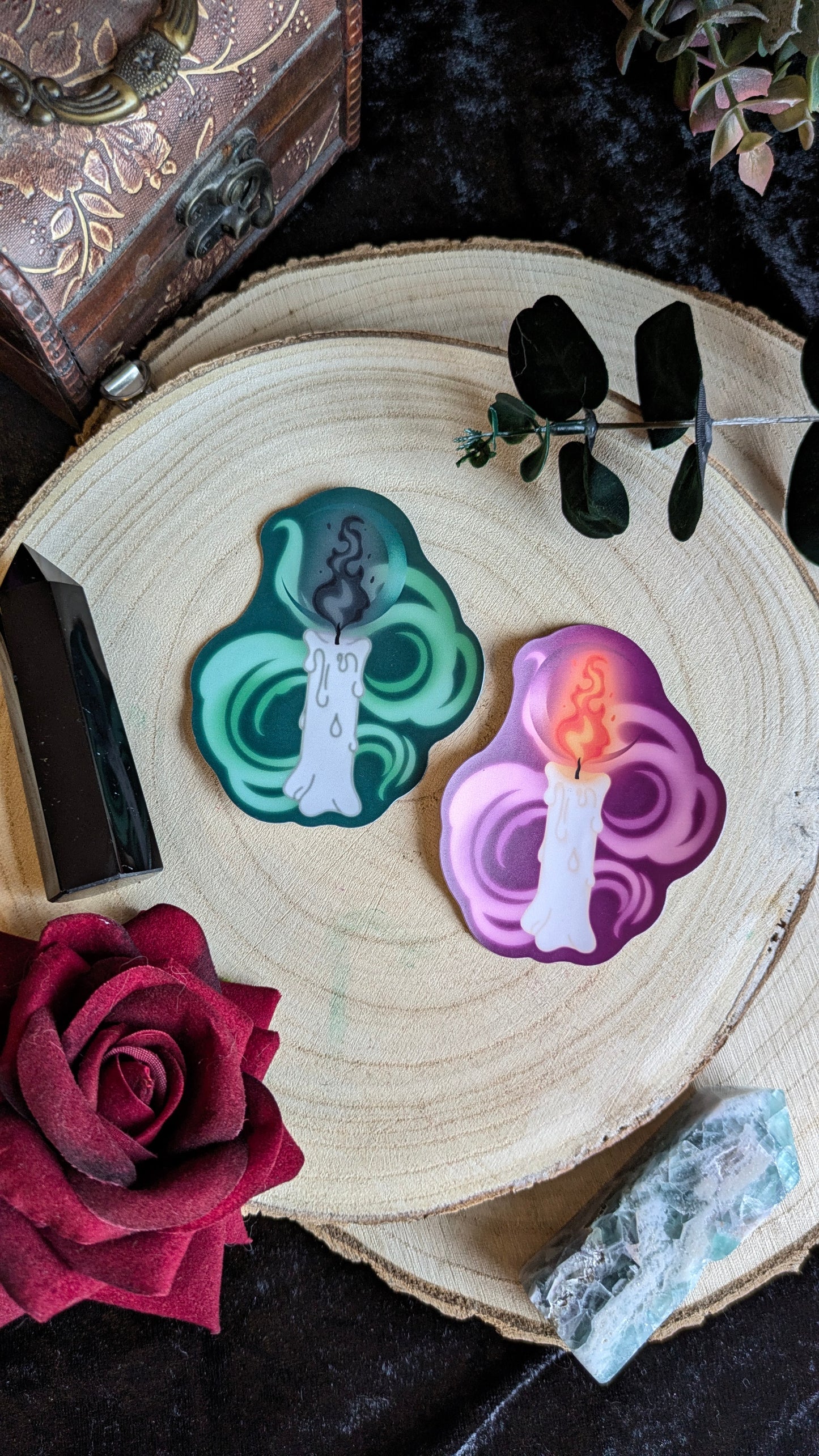 The Candle - Dark Artifacts Stickers