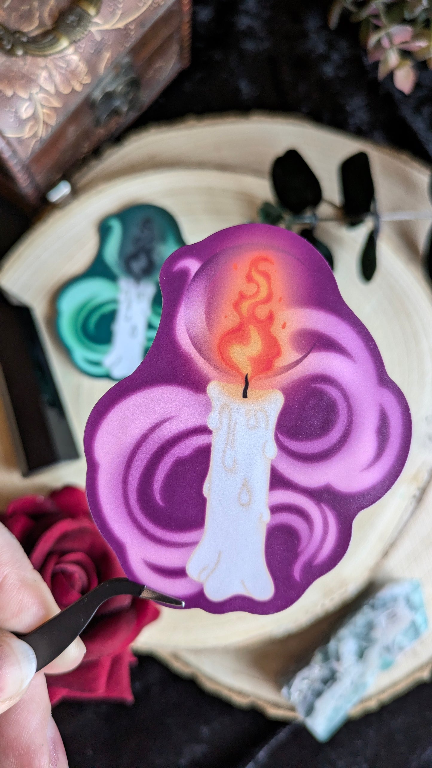 The Candle - Dark Artifacts Stickers