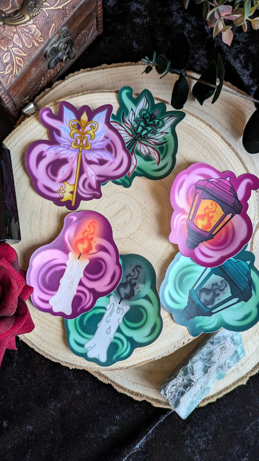 Dark Artifacts Stickers - Magical & Cursed Items Full Set