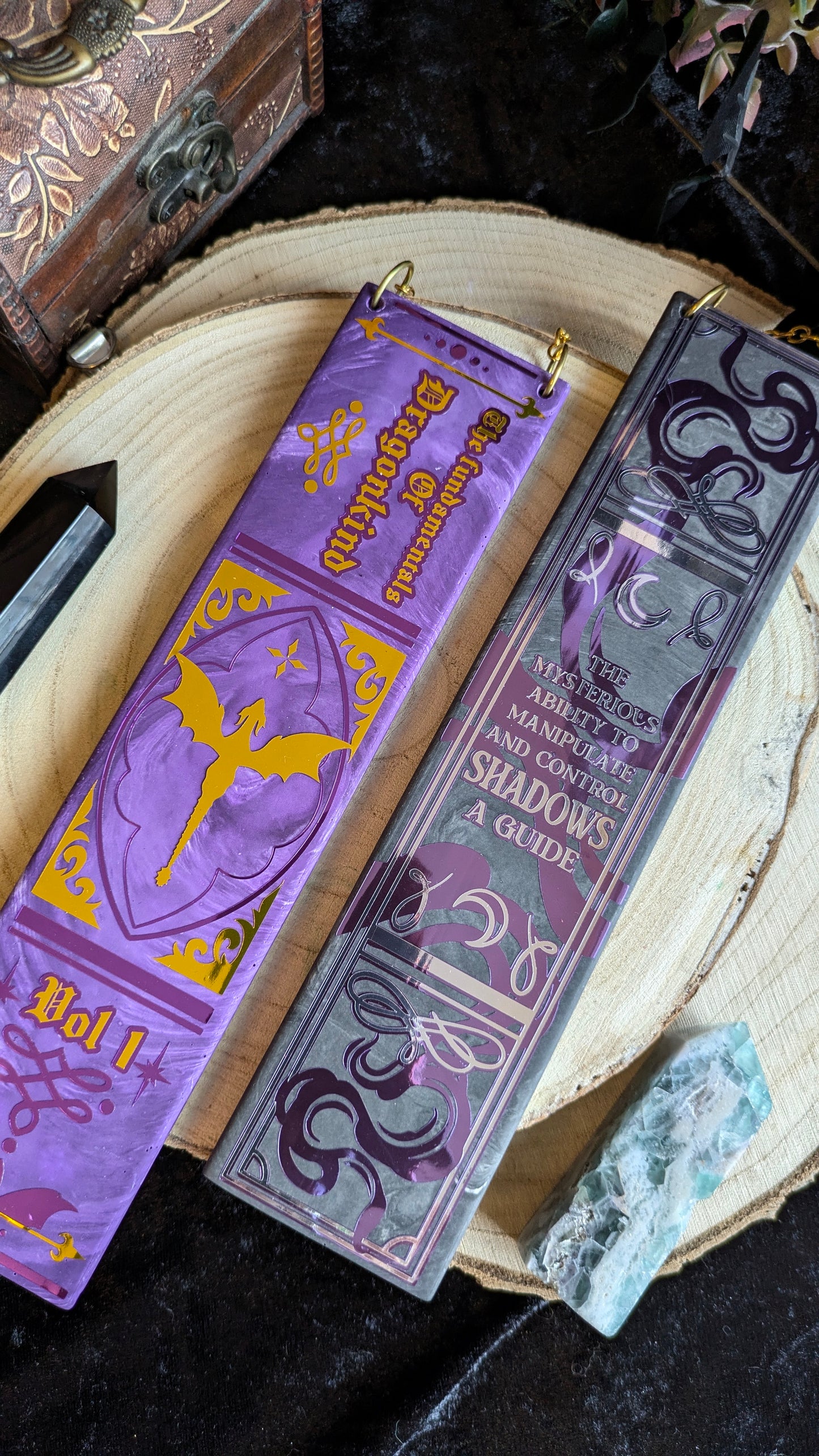 The Fundamentals of Dragonkind Book Spine Wall Hanging