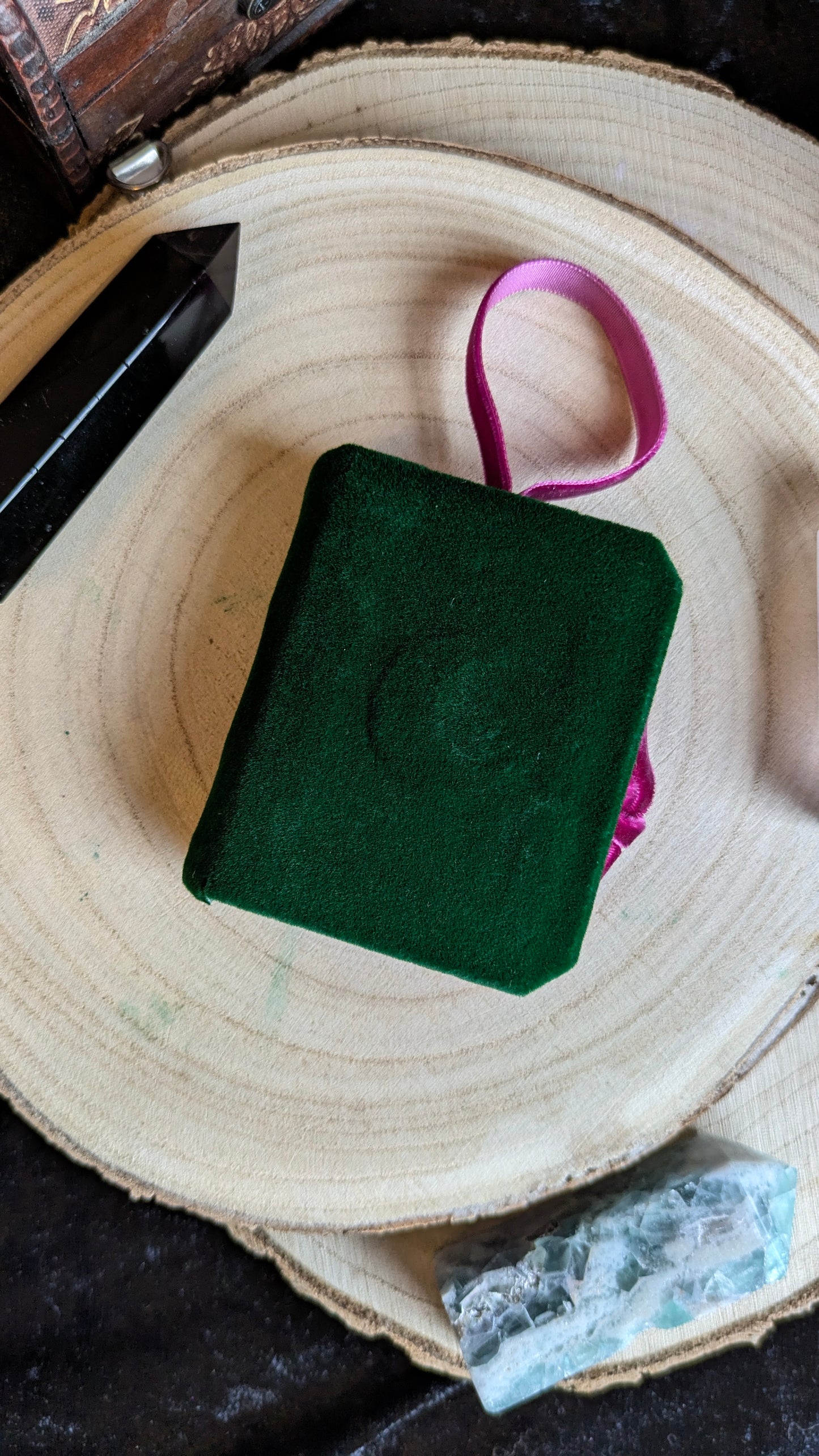 Velvet Miniature Book Christmas Tree Decoration