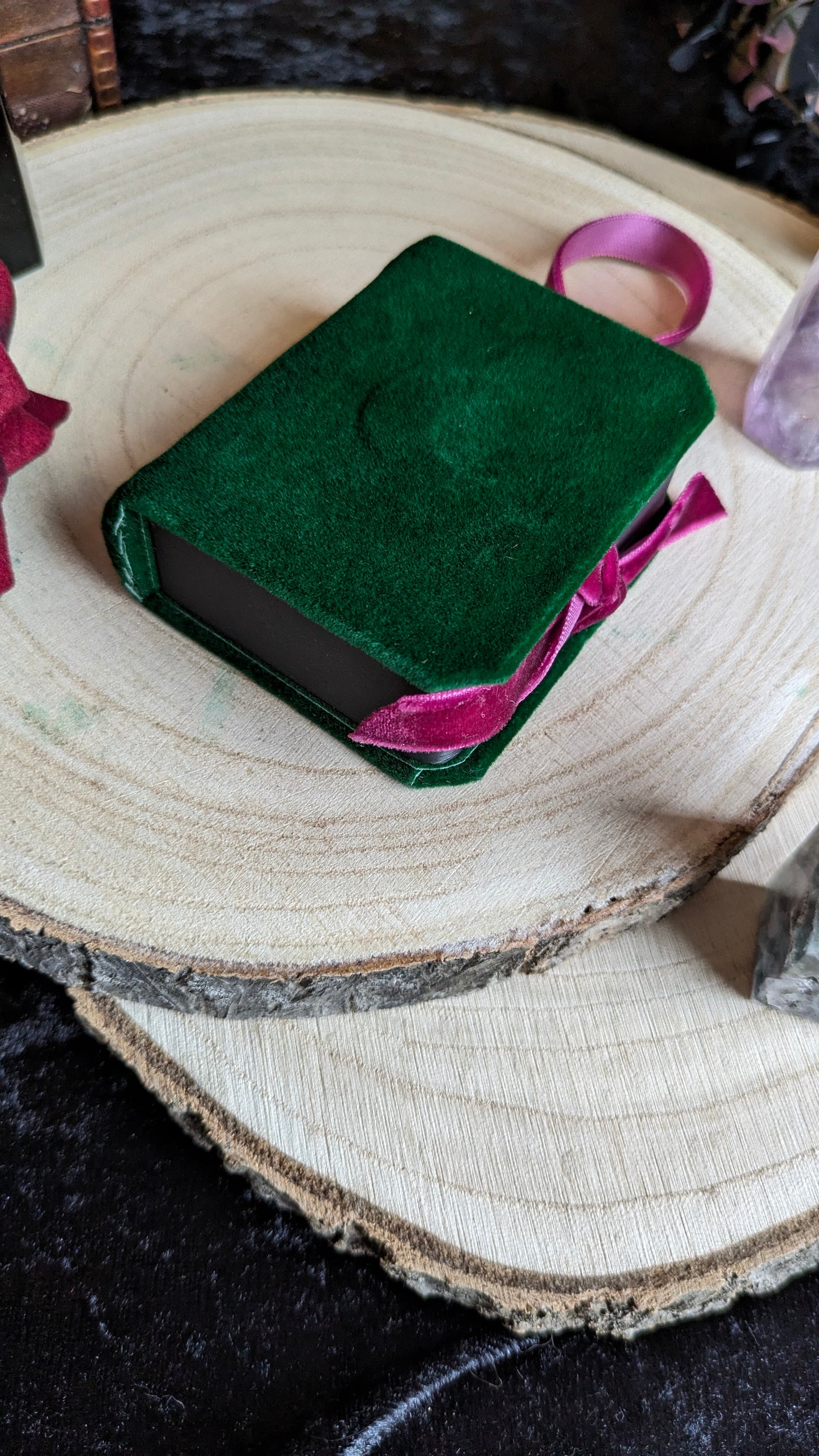 Velvet Miniature Book Christmas Tree Decoration