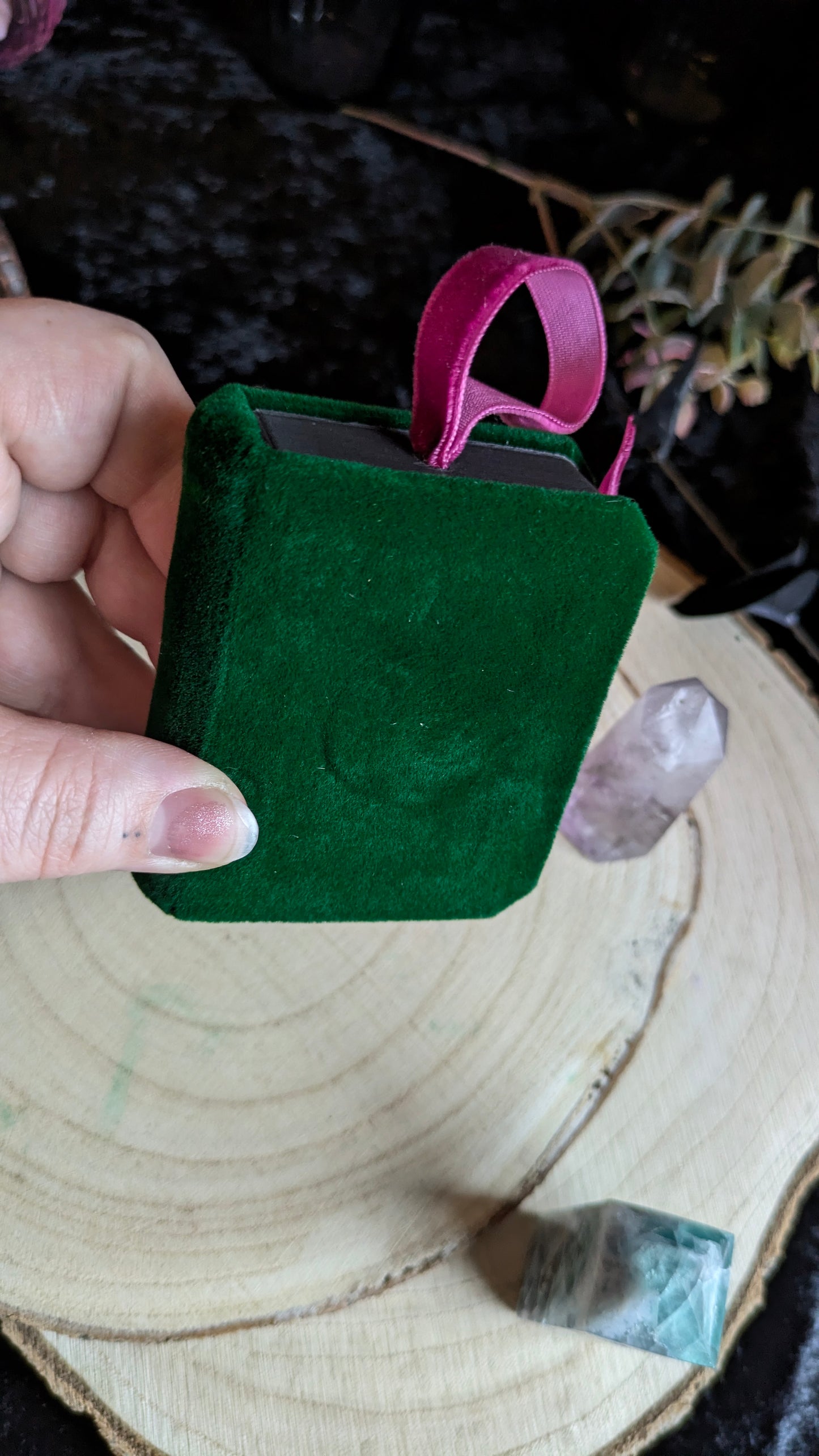 Velvet Miniature Book Christmas Tree Decoration