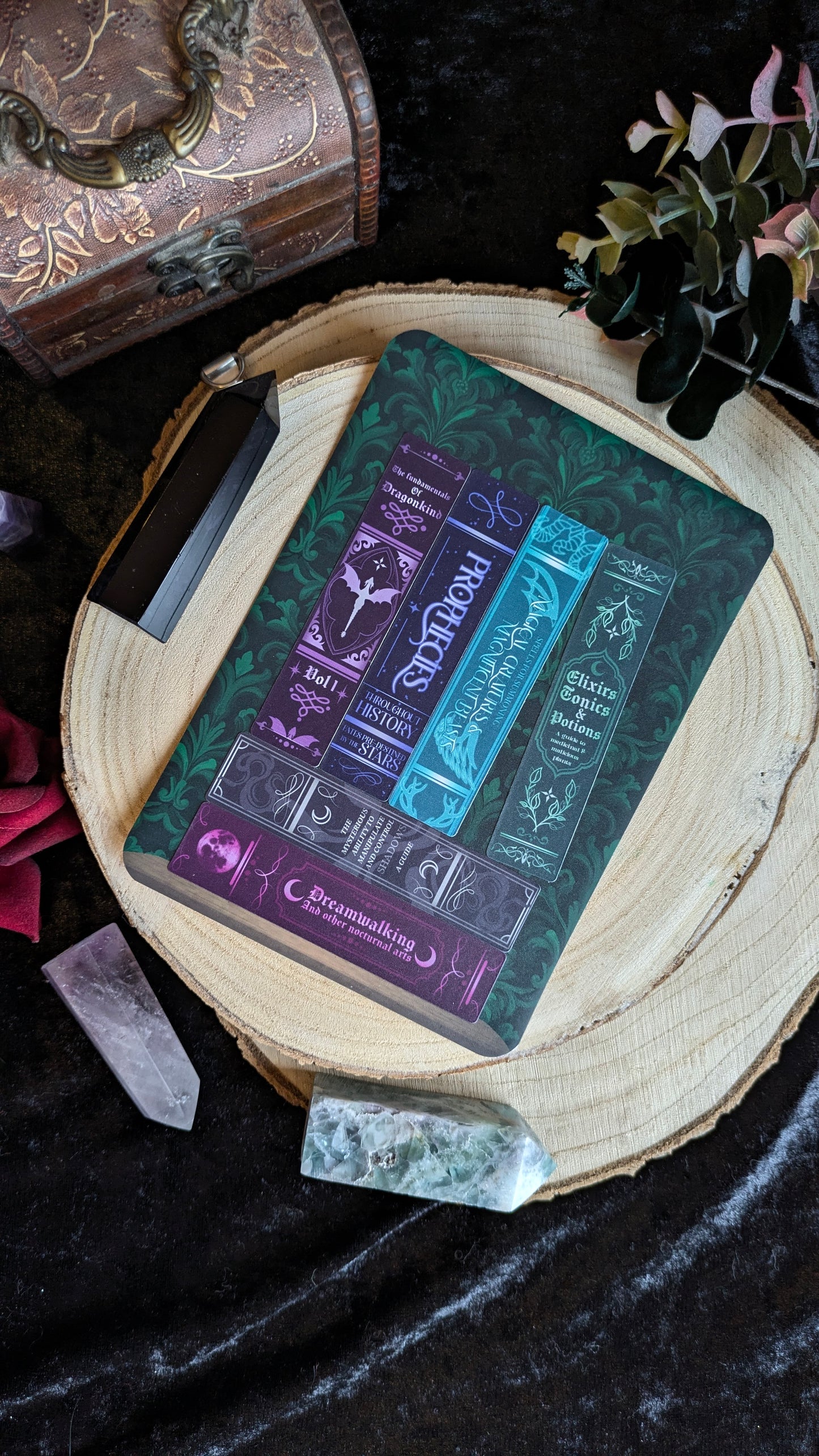 Bookshelf Design with Book Stickers E-Reader Insert for Kindle & Kobo