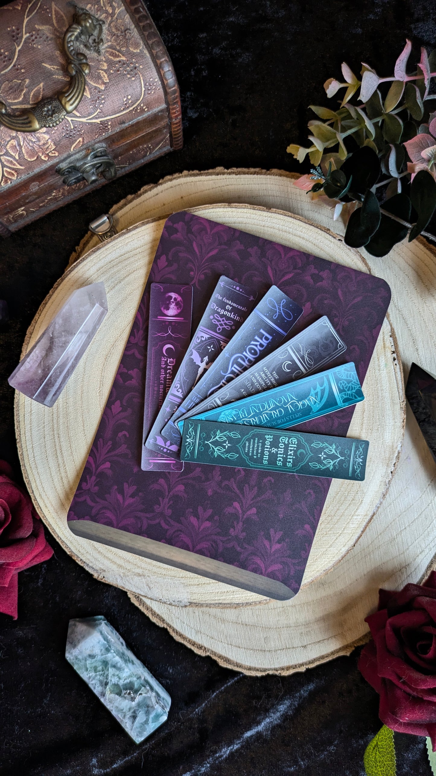 Bookshelf Design with Book Stickers E-Reader Insert for Kindle & Kobo