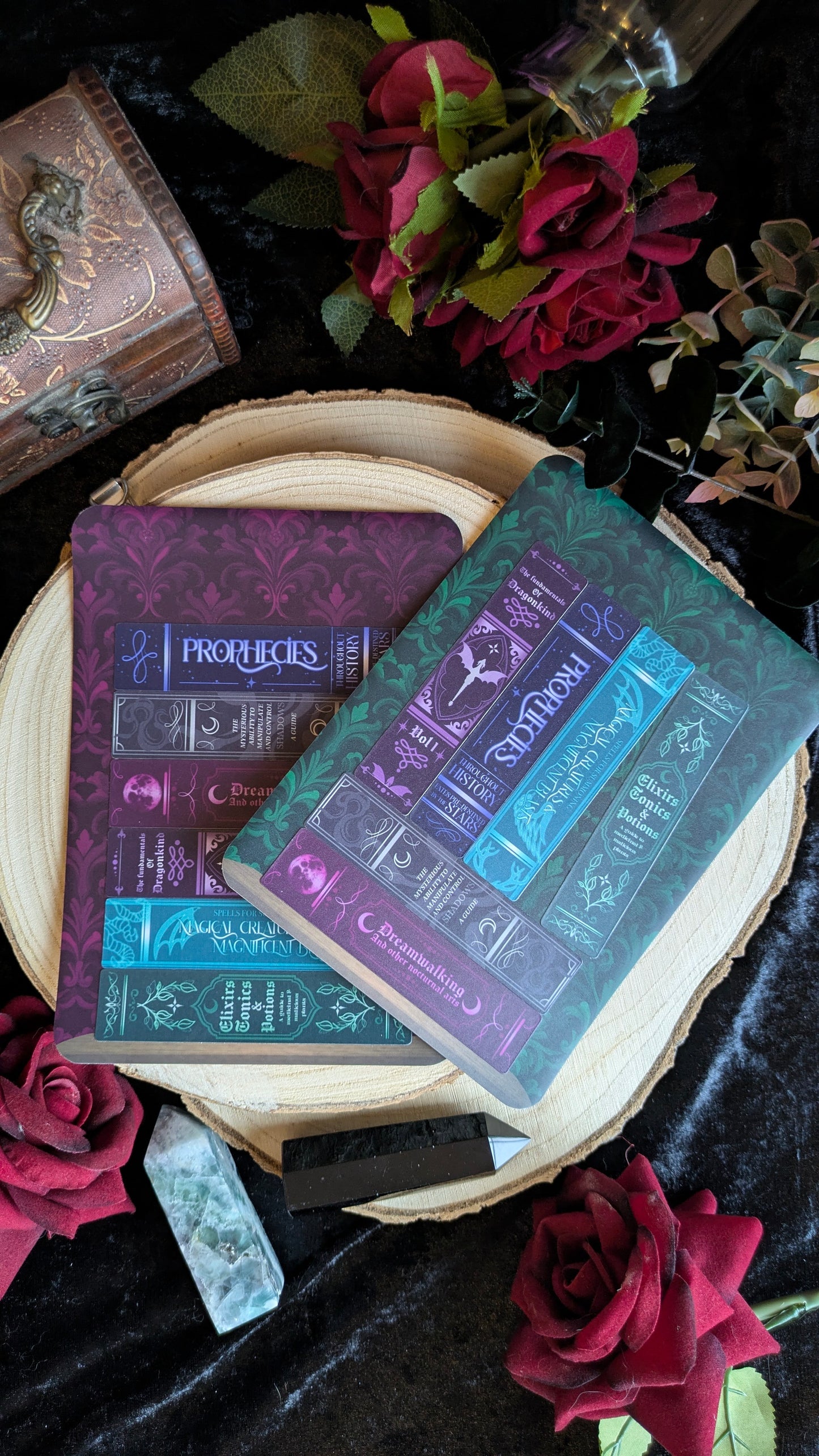 Bookshelf Design with Book Stickers E-Reader Insert for Kindle & Kobo